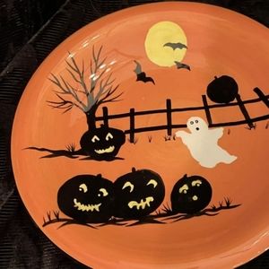 Sakura Haunted Hideaway 8" Salad/Snack/Dessert Plates 4 total Halloween